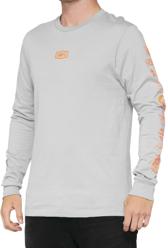 100% - 100% Retro Future Long Sleeve T-Shirt - 33007-404-10 - Vapor - Small
