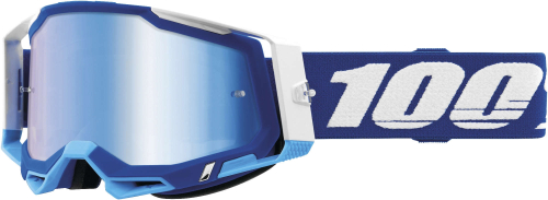 100% - 100% Racecraft 2 Goggles - 50121-250-02 - Blue / Blue Mirror Lens - OSFA