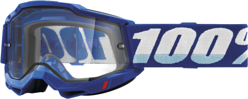 100% - 100% Accuri 2 Enduro Goggles with Dual Lens - 50221-501-02 - Blue / Clear Lens - OSFA