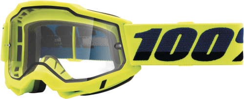 100% - 100% Accuri 2 Enduro Goggles with Dual Lens - 50221-501-04 - Yellow / Clear Lens - OSFA