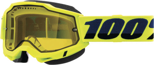 100% - 100% Accuri 2 Snow Goggles - 50223-608-04 - Yellow / Yellow Lens - OSFA