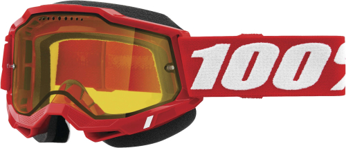 100% - 100% Accuri 2 Snow Goggles - 50223-608-03 - Red / Yellow Lens - OSFA