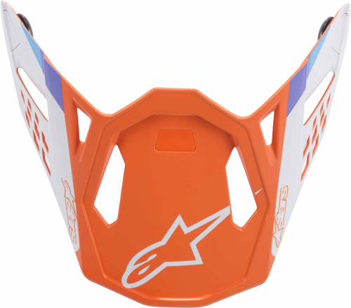 Alpinestars - Alpinestars Visor for S-M8 Contact Helmets - Orange/Gray - 8981219-4000-M8