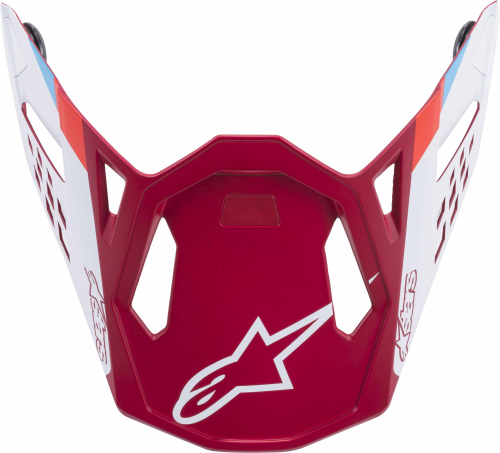 Alpinestars - Alpinestars Visor for S-M8 Contact Helmets - Red/White - 8981219-3000-M8