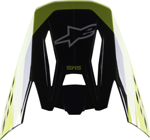 Alpinestars - Alpinestars Visor for S-M5 Beam Helmets - Black/Yellow Fluo Glossy - 8983622-1515-OS