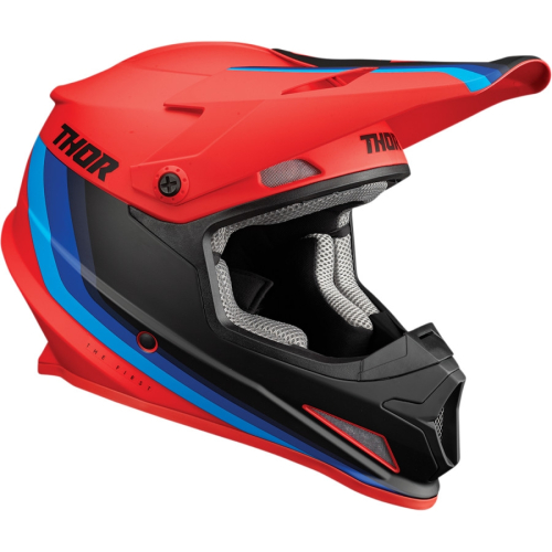 Thor - Thor Sector Runner Helmet - 0110-7296 - Red/Blue - X-Small