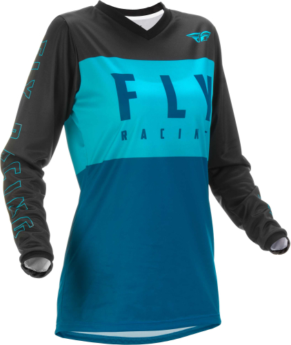 Fly Racing - Fly Racing F-16 Youth Jersey - 375-820YL - Aqua/Dark Teal/Black - Large