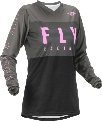 Fly Racing - Fly Racing F-16 Youth Jersey - 375-821YL - Gray/Black/Pink - Large