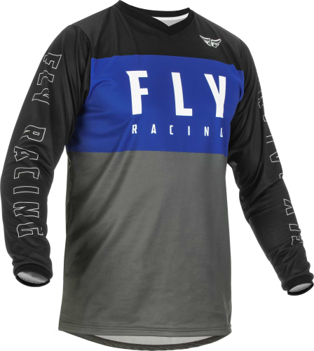 Fly Racing - Fly Racing F-16 Youth Jersey - 375-921YM - Blue/Gray/Black - Medium