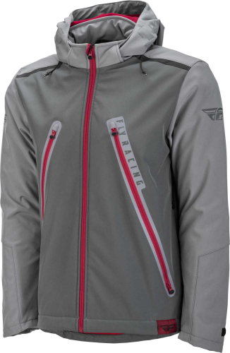 Fly Racing - Fly Racing Carbyne Jacket - 477-40912X - Gray/Red - 2XL