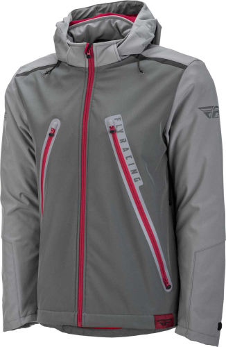 Fly Racing - Fly Racing Carbyne Jacket - 477-4091S - Gray/Red - Small