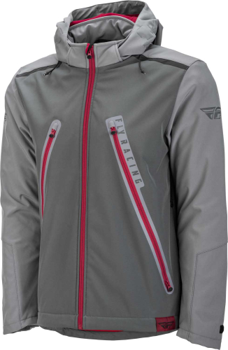 Fly Racing - Fly Racing Carbyne Jacket - 477-4091X - Gray/Red - X-Large
