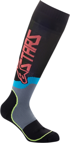 Alpinestars - Alpinestars MX Plus-2 Youth Socks - 4741920-1534 - Black/Yellow/Coral - OSFA