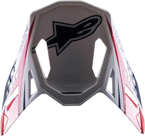 Alpinestars - Alpinestars Visor for S-M10 Supertech Helmets - Meta 2/White/Red/Blue - 8981122-2378