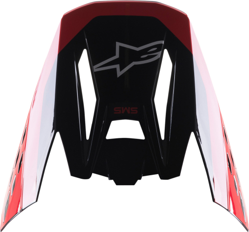 Alpinestars - Alpinestars Visor for S-M5 Helmets - Beam/Black/Gray/Fluo Red - 8983622-1333