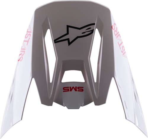 Alpinestars - Alpinestars Visor for S-M5 Helmets - Bond/White/Fluo Red - 8983422-2032