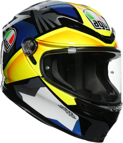 AGV - AGV K-6 Joan Helmet - 216301O2MY01205 - Black/Blue/Yellow - Small