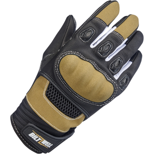 Biltwell Inc. - Biltwell Inc. Bridgeport Gloves - 1509-0901-301 - Tan/Black - X-Small
