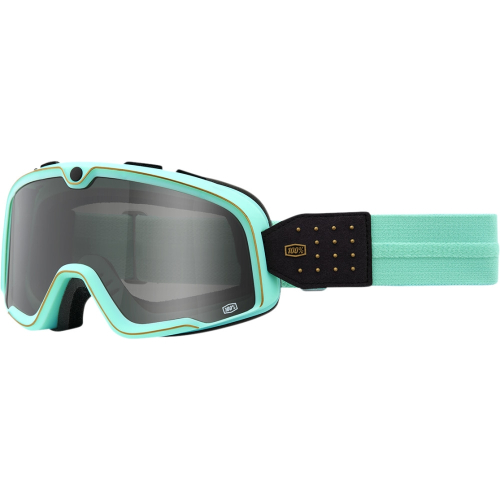 100% - 100% Barstow Cardiff Goggles - 50002-102-02 - Cardiff/Teal/Black / Smoke Lens - OSFM