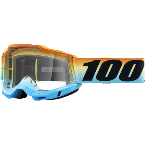 100% - 100% Accuri 2 Sunset Goggles - 50221-101-22 - Sunset/Orange/White/Blue / Clear Lens - OSFM