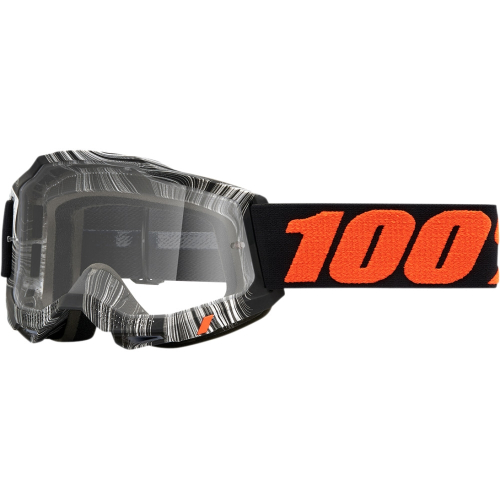 100% - 100% Accuri 2 Geospace Goggles - 50221-101-18 - Black/Orange / Clear Lens - OSFM