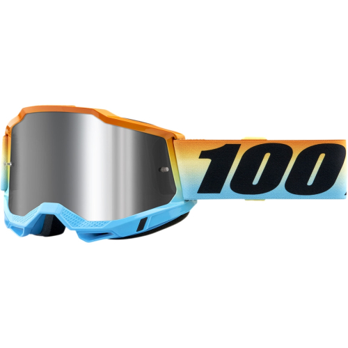 100% - 100% Accuri 2 Sunset Goggles - 50221-261-01 - Sunset/Orange/White/Blue / Silver Mirror Lens - OSFM