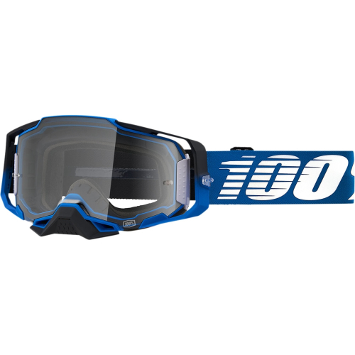 100% - 100% Armega Rockchunk Goggles - 50721-101-04 - Blue/White / Clear Lens - OSFM