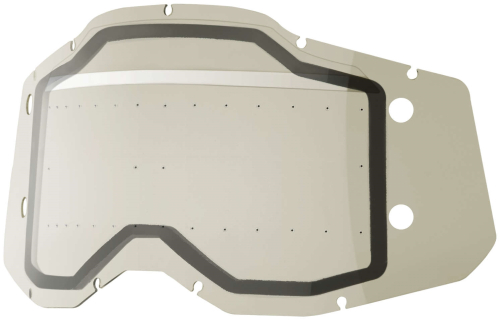 100% - 100% Forecast Dual Lens for Racecraft 2/Accuri 2/Stratus 2 Goggles with Bumps - Smoke - 51223-502-01