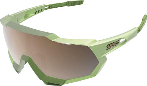 100% - 100% Speedtrap Sunglasses - 61023-389-80 - Matte Metallic Viperidae/Bronze Mirror Lens - OSFA