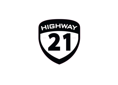 Highway 21 - Highway 21 Shield Die Cut Sticker - SM 2.25in. x 2.50in. - 489-9002