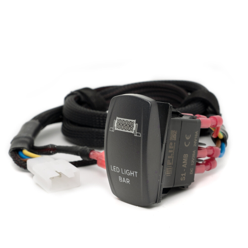Open Trail - Open Trail Pro Dash Switch with EZ Harness for Stealth Series LED Light Bar - HAR12-SC1-AMB-L12