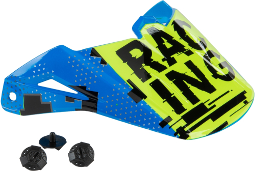 Fly Racing - Fly Racing Visor for Kinetic Scan Helmets - Blue/Hi-Vis/Pink - F73-88213