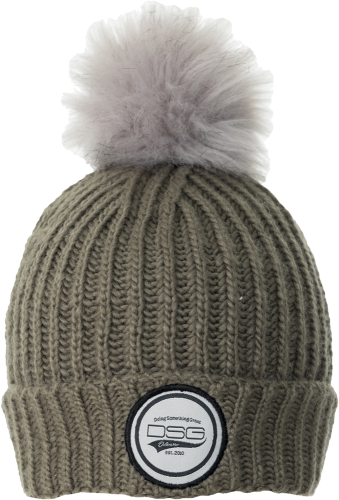 DSG - DSG Folded Pom Womens Beanie - 45343 - Mushroom - OSFM