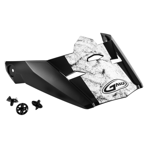 G-Max - G-Max Visor with Screws for MX-46Y Dominant Helmets - Black/White/Red - YS-YL - G046910