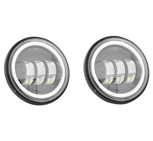Namz - Namz Passing Lamps with Halo - Chrome - 4.5 in. - LLC-LPL-CH