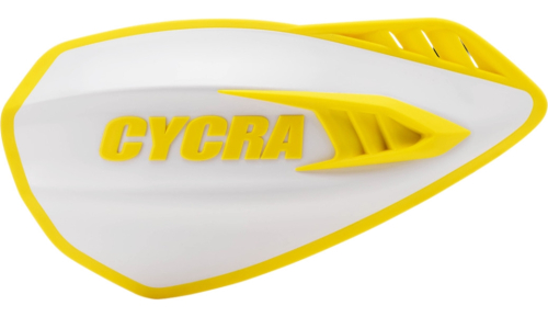 Cycra - Cycra Cyclone Handguards - White/Yellow - 1CYC-0056-234