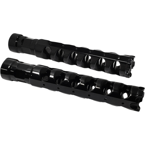 Accutronix - Accutronix Muzzle Brake Rigid Footpegs - Black - PF121-AKB