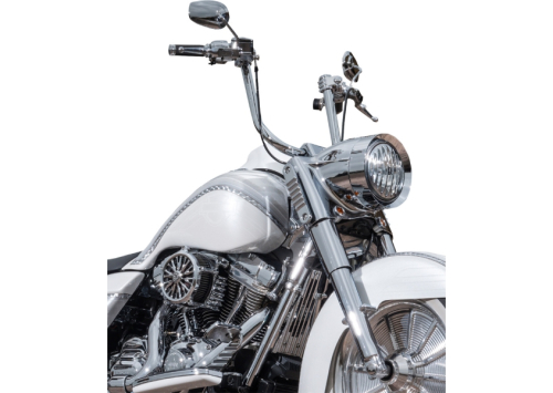 Klock Werks - Klock Werks Pullback Klip Hanger Handlebar - 14in. - Chrome - KW05-01-8005-C