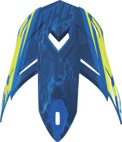 THH Helmets - THH Helmets Renegade Visor for T710X Helmets - Blue/Yellow - 640423