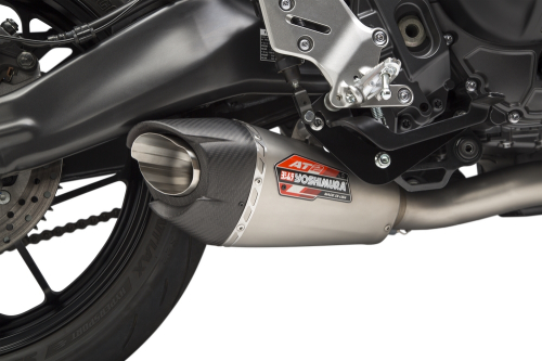 Yoshimura - Yoshimura AT2 Race Series Full System - Stainless Steel Muffler - Carbon Fiber End Cap - 13992AP520