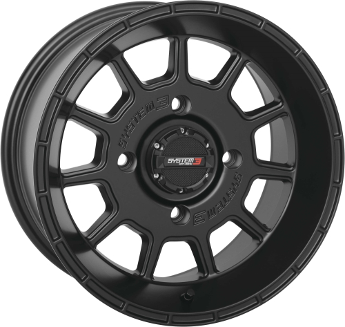 System 3 - System 3 ST-5 Aluminum Wheel - 14x10 - 5+5(+5mm) - 4/156 - Matte Black - 14S3-515610
