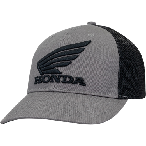 Honda Collection - Honda Collection Honda Charcoal Trucker Hat - NP21A-H1827 - Charcoal/Black - OSFM