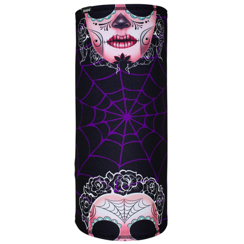 Zan Headgear - Zan Headgear Sportflex Series Motley Tube - TL108 - Sugar Skull - OSFM