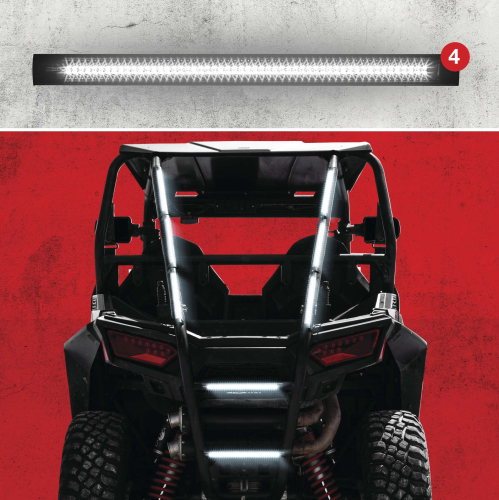 XK Glow - XK Glow Plug-and-Play Emergency Strobe Light Serie - White - 4 Lights - XK052002-4W