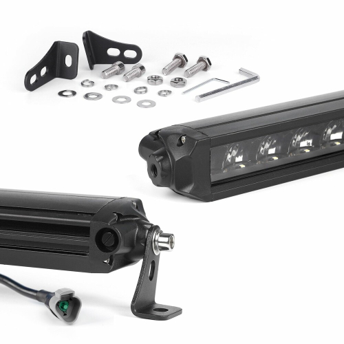 XK Glow - XK Glow 10in. Fog/Strobe Pattern Light Bar with Harness - XK064010-FS-KIT