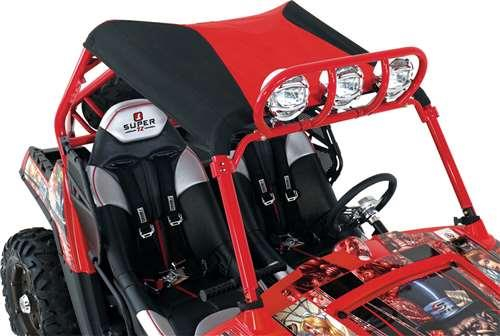 Beard Seats - Beard Seats Bimini Top - Black/Red - 875-101-82