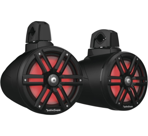 Rockford Fosgate - Rockford Fosgate Element Ready Moto Can Speakers - 8in. - Black - M2WL-8B