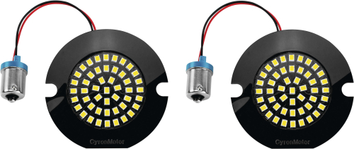 Cyron Lighting - Cyron Lighting Wide View LED Turn Signal Inserts - Flat Red - Single Circuit - AC1156PAR