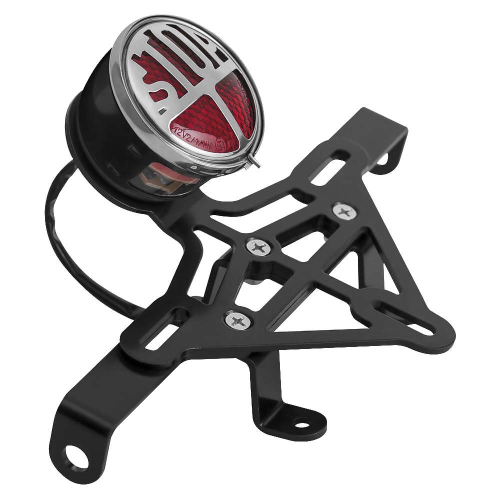 Motone - Motone Customs Taillight Turn Signal/License Plate Bracket - Miller - PTS008-K