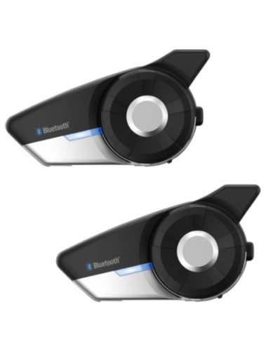 SENA - SENA 20S EVO Motorcycle Bluetooth Communication System with HD Speakers - Dual Pack - 20S-EVO-10D